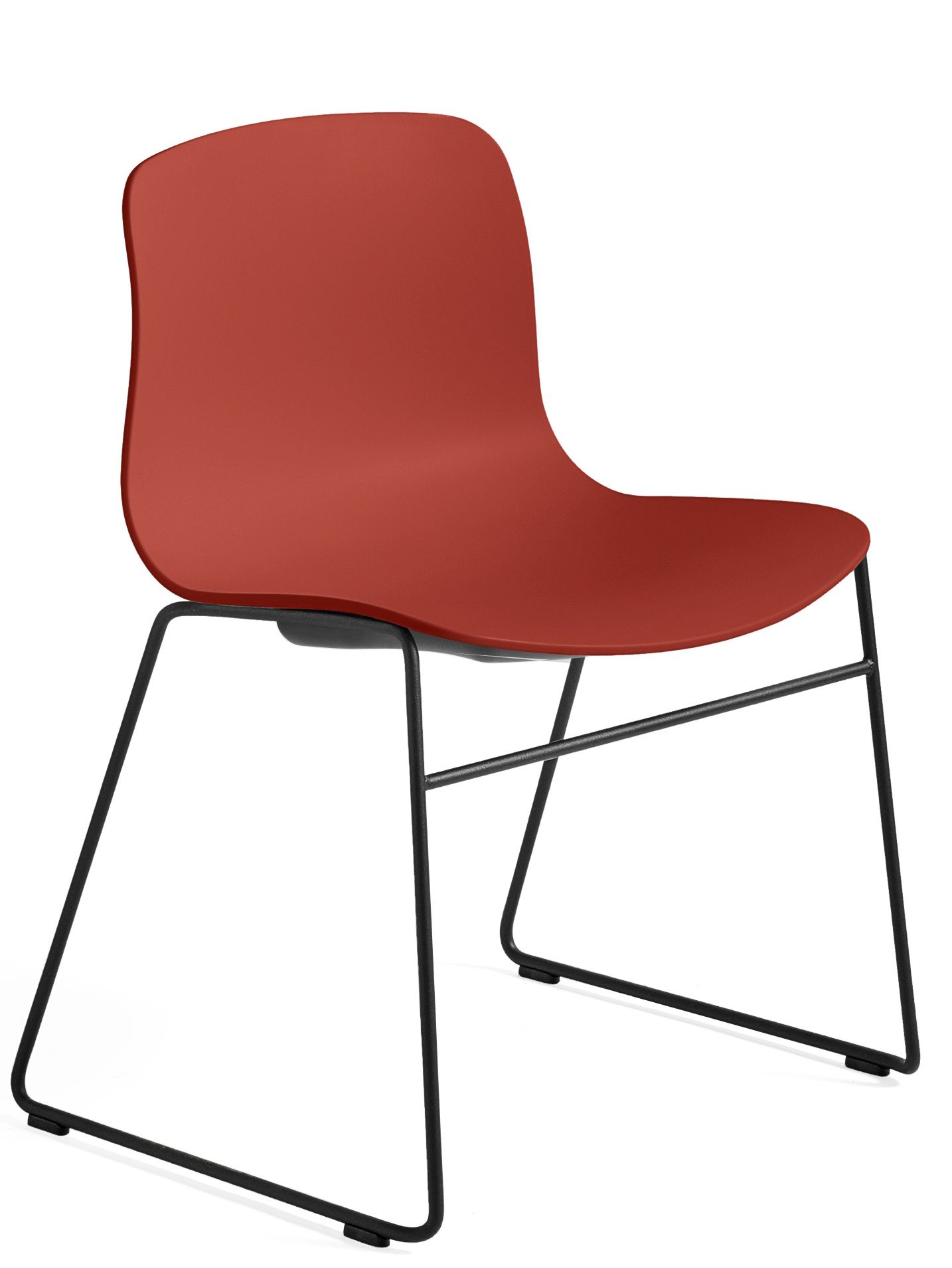 About A Chair AAC08 / AAC 08 Chair BASE BLACK / SEAT WARM RED Hay SINGLE PIECES